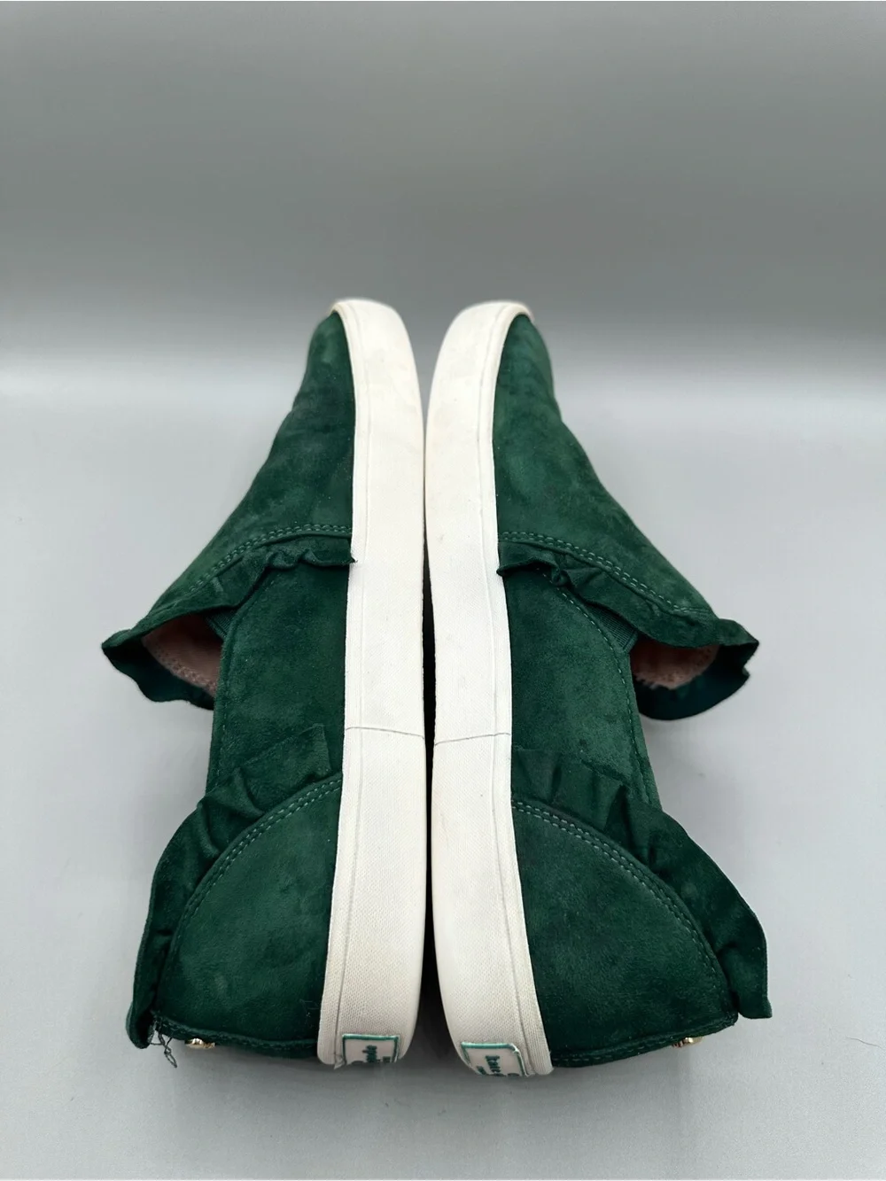 Kate Spade New York Lilly Suede Slip On Sneakers Women 7M Dark Green